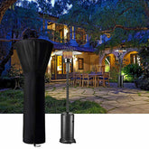 210D Patio Heater Cover Waterproof Heavy Duty Zipper Protector Outdoor Garden